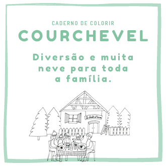 COURCHEVEL PARA CRIANÇAS: O CADERNO DE COLORIR